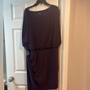 Plum plus size dress